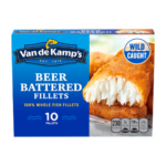 Van de Kamp’s Beer Battered 100% Whole Fish Fillets, Frozen, 19.1 oz 10 ct