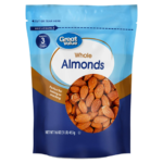 Whole Almonds Great Value For Health, 16 oz, Re-Closable Pouch