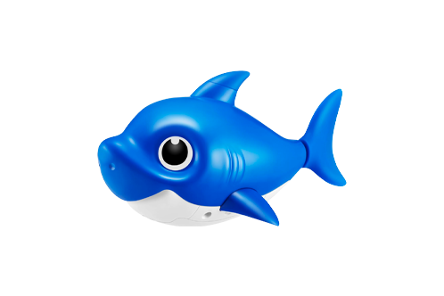 Robo Alive Junior Baby Shark New Silicon Fins Version Swimming Daddy Shark (Blue) by ZURU